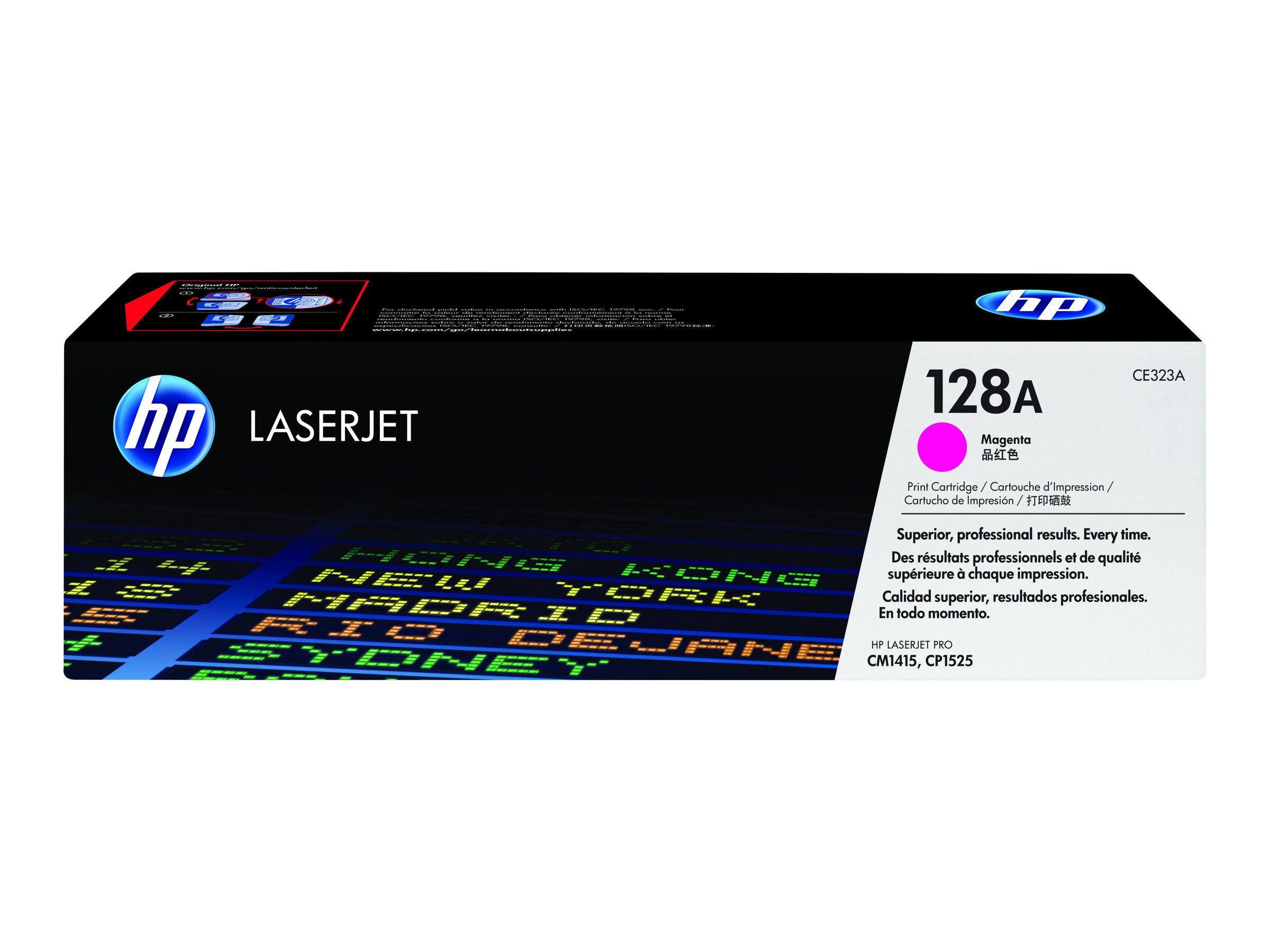 HP 128A Tonerpatrone Vorderansicht