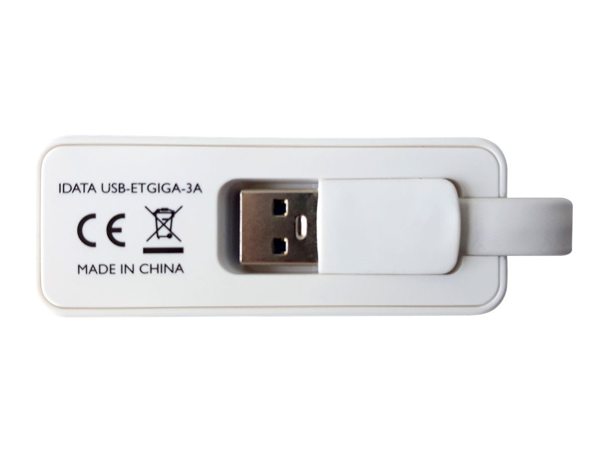 TECHLY USB3.0 RJ45 Adapter Weiss Detailansicht