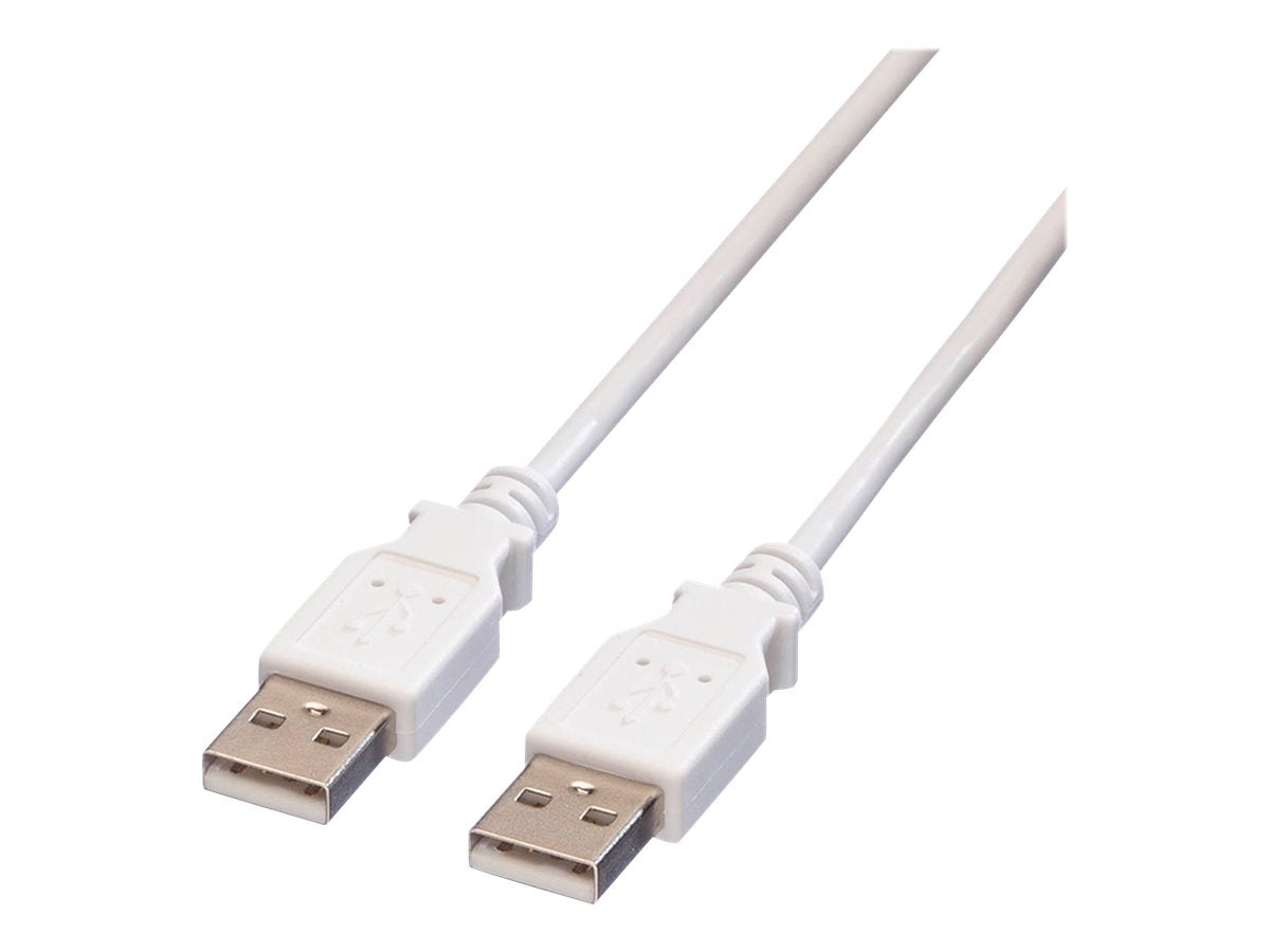 VALUE USB 2.0 Kabel Typ A-A weiss 0,8m Detailansicht