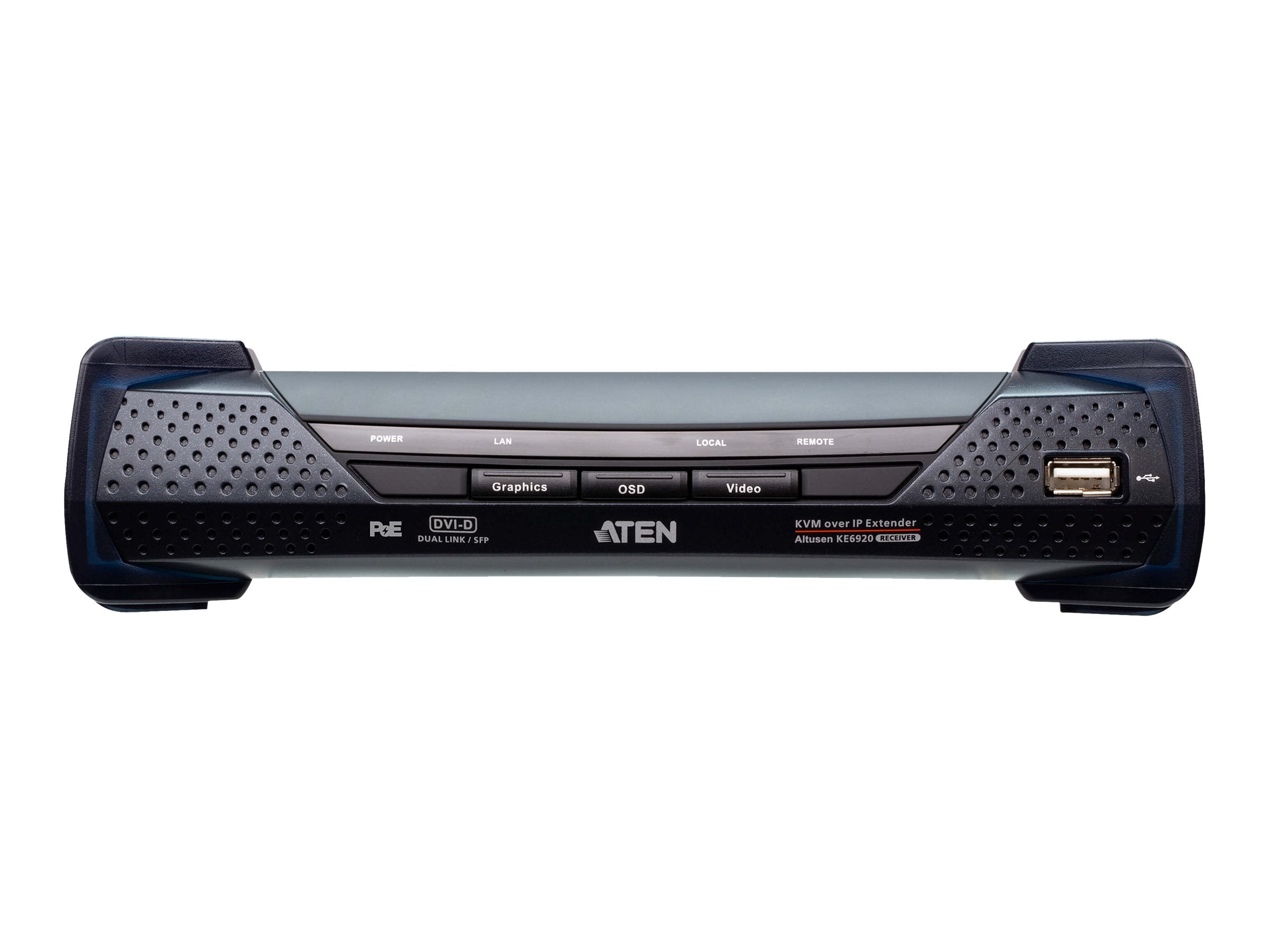 ATEN KE6922R 2K DVI-D Dual Link KVM Over IP Empfänger Vorderansicht