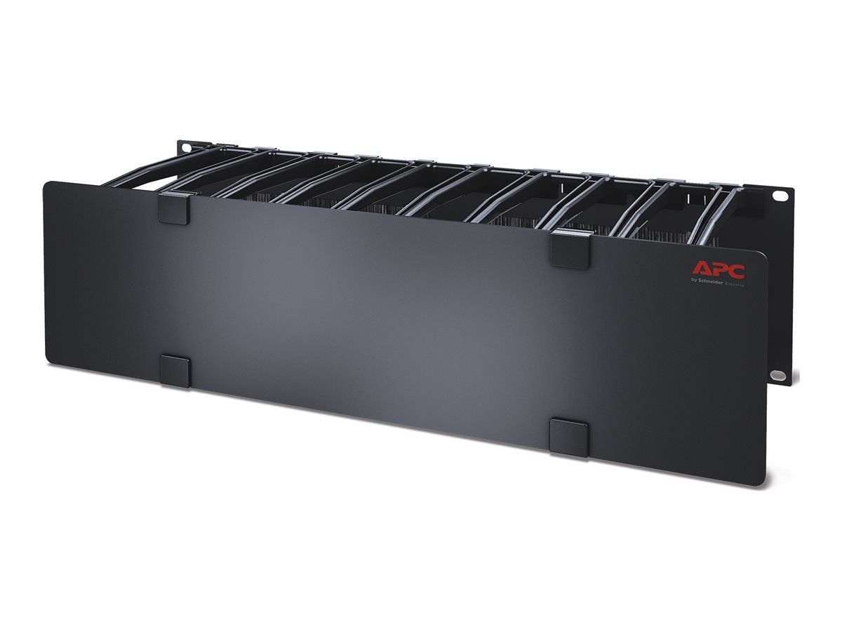 APC Cable Management Rack-Kabelführungsplatte mit Abdeckung 3U - Seitenansicht