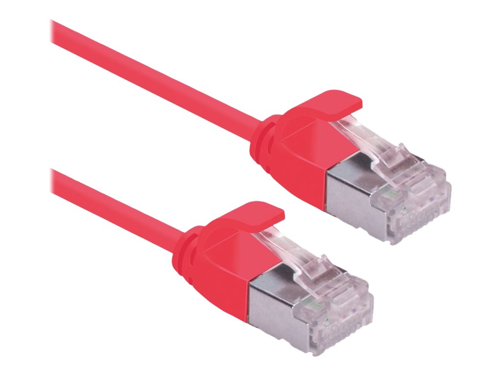 ROLINE U/FTP DataCenter Patchkabel Kat 6A Class EA LSOH slim rot 0,5m Detailansicht
