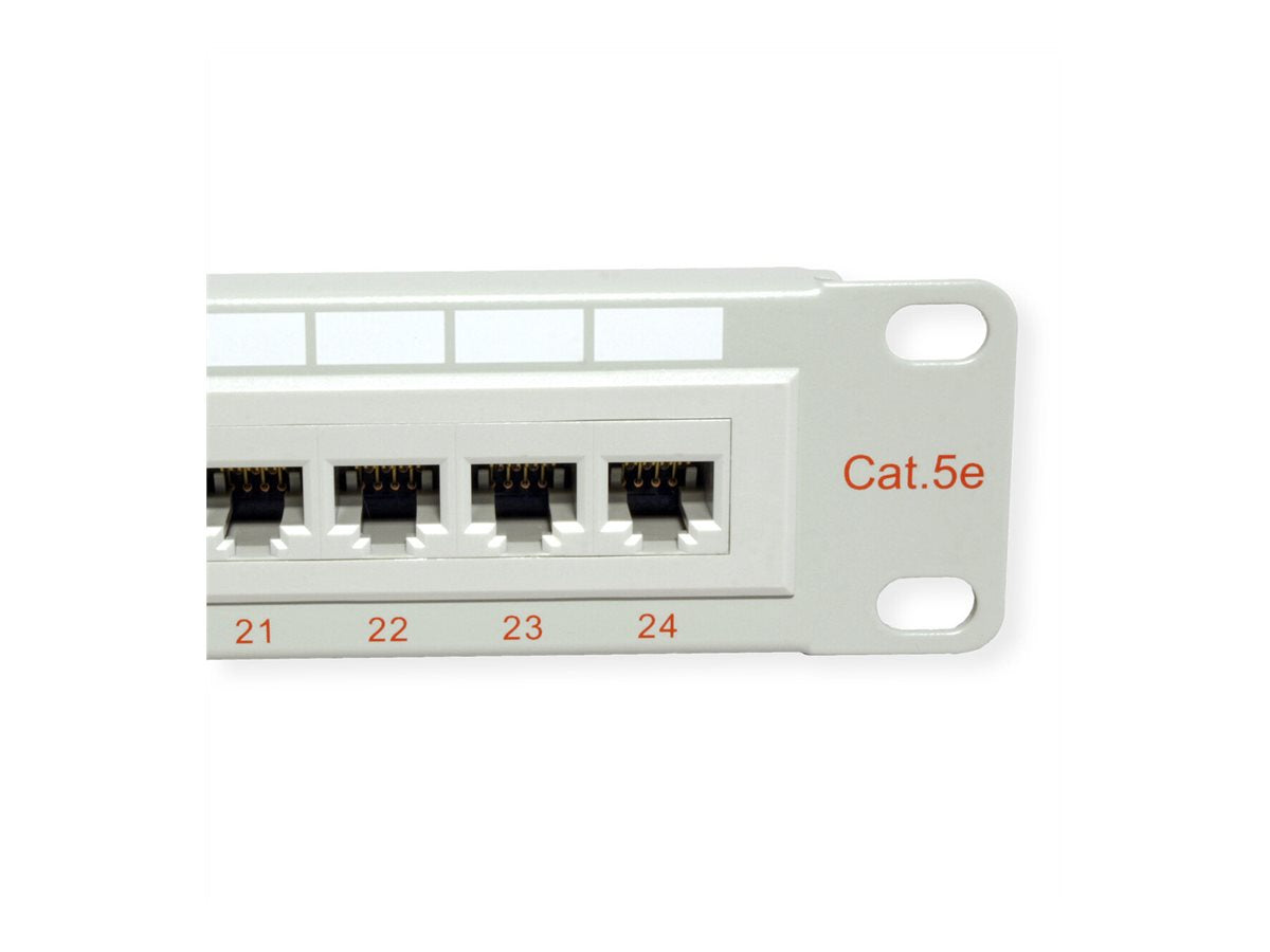 ROLINE Kat.5e Class D Keystone RJ-45 ungeschirmt lichtgrau - Detailansicht