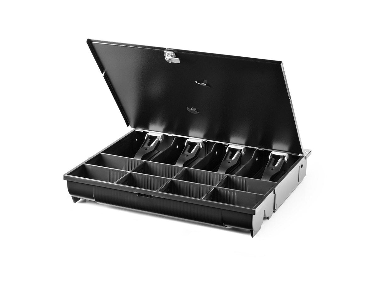 HP Standard Duty Till w/ Lockable Lid - Vorderansicht