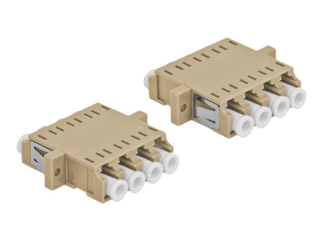 DELOCK LWL Kupplung LC Quad Buchse Vorderansicht