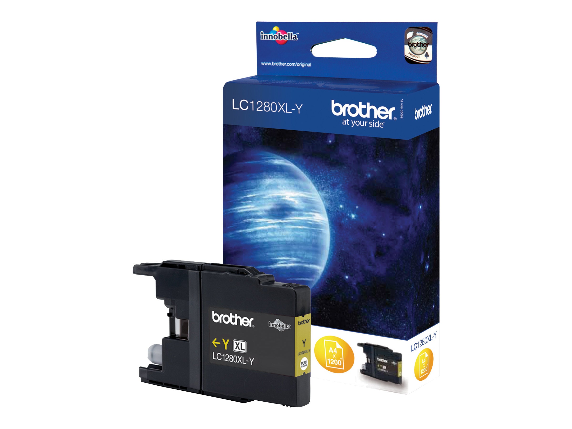 BROTHER LC-1280 Tinte gelb Vorderansicht