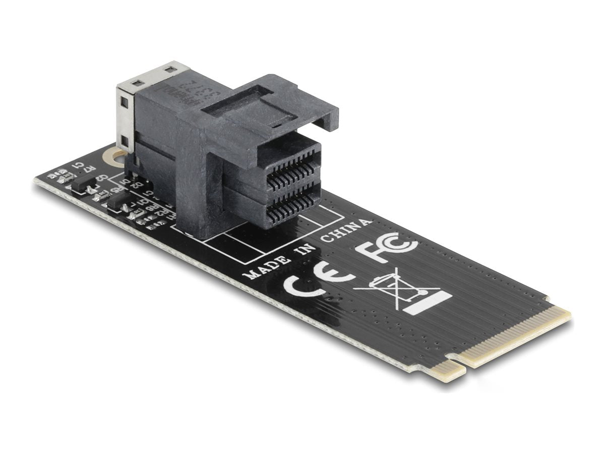 DELOCK Adapter M.2 Key M zu SFF-8643 NVMe 2260 - Vorderansicht