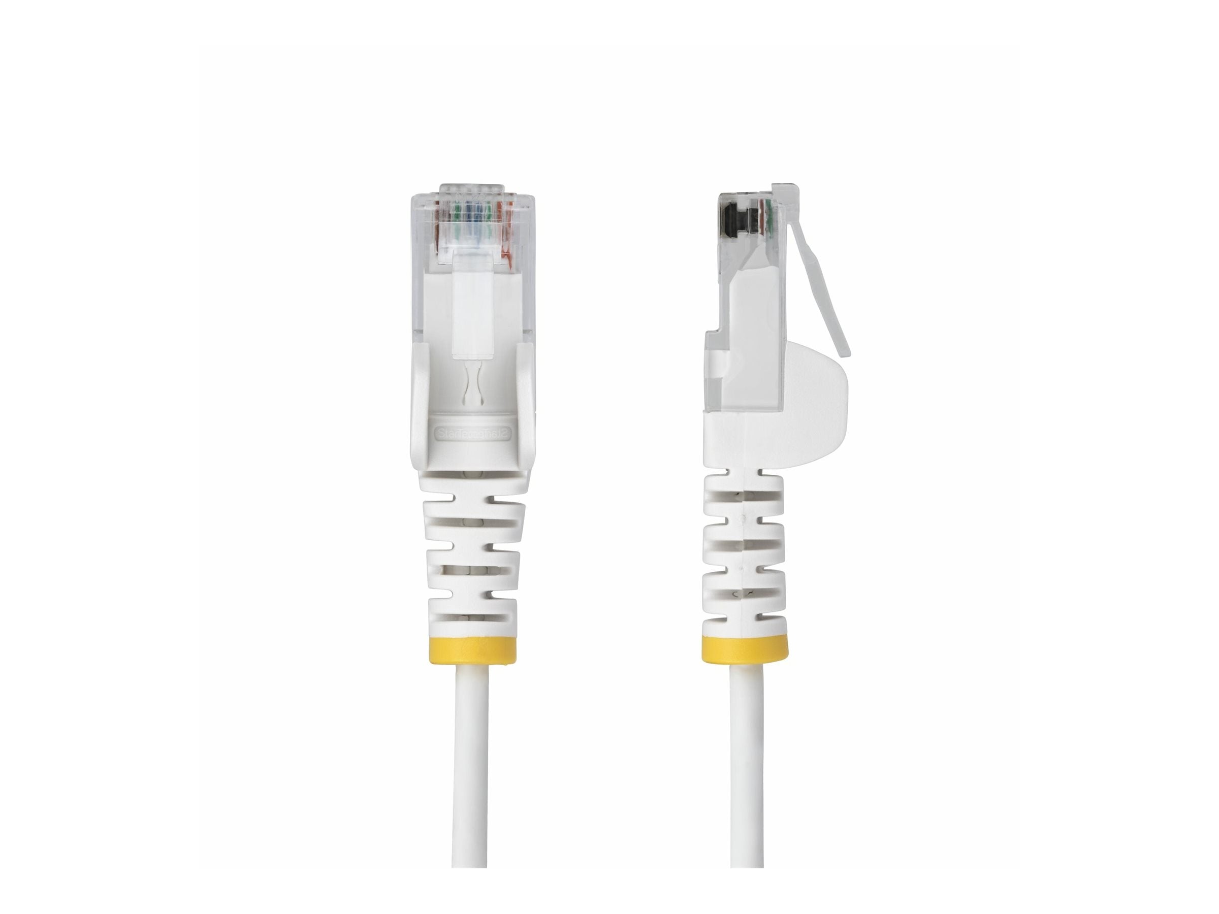 STARTECH.COM 50cm Weisses Schlankes CAT6-Ethernet-Kabel Snagless RJ45 LSZH 28AWG Reines Kupfer Patchkabel/Netzwerkkabel