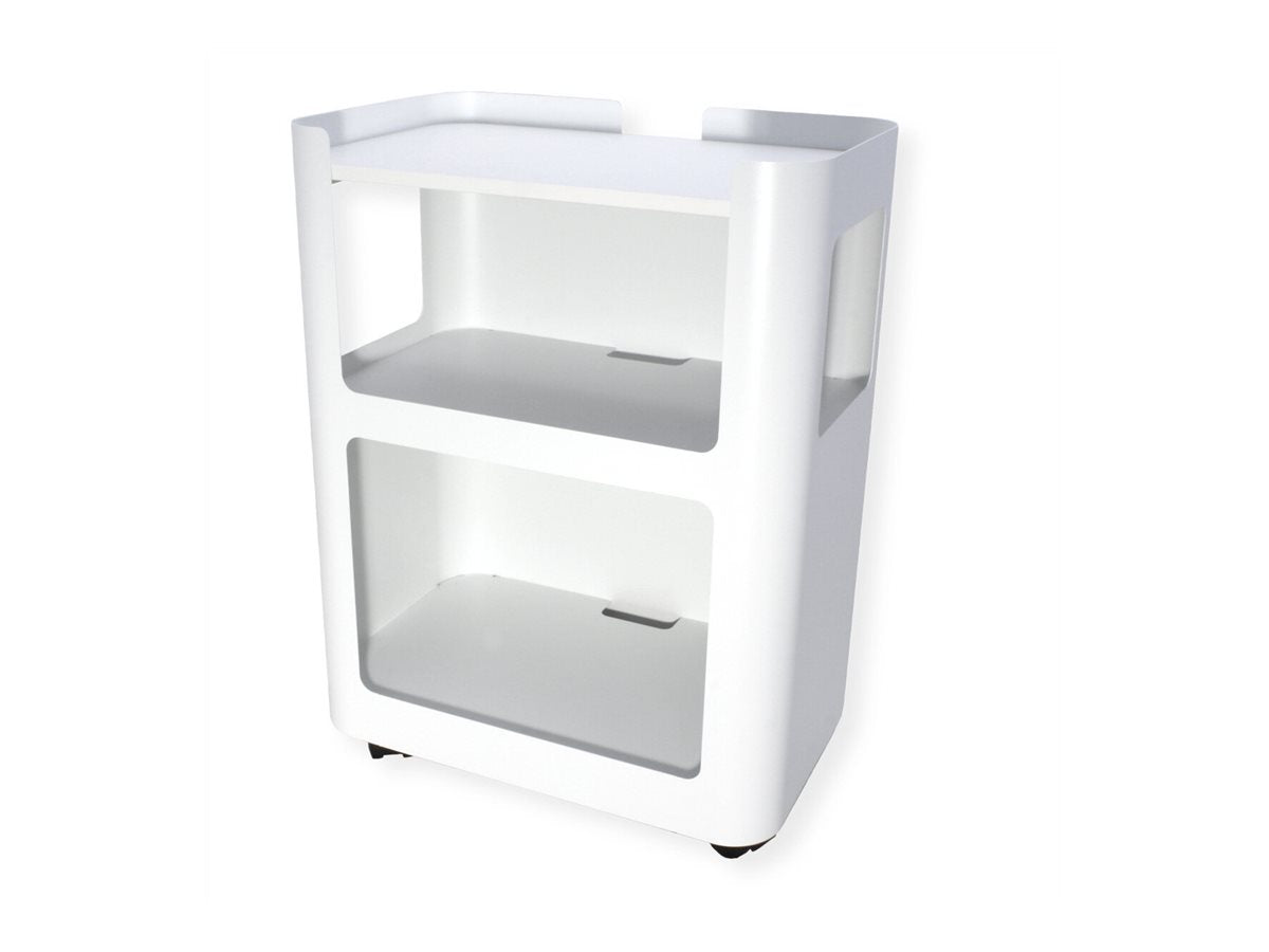VALUE Mobiler und offener Schrank weiss - Vorderansicht