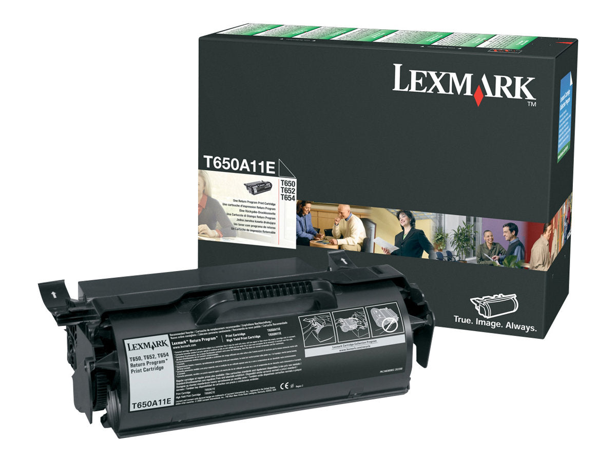 LEXMARK T65X Toner schwarz Standardkapazität Vorderansicht