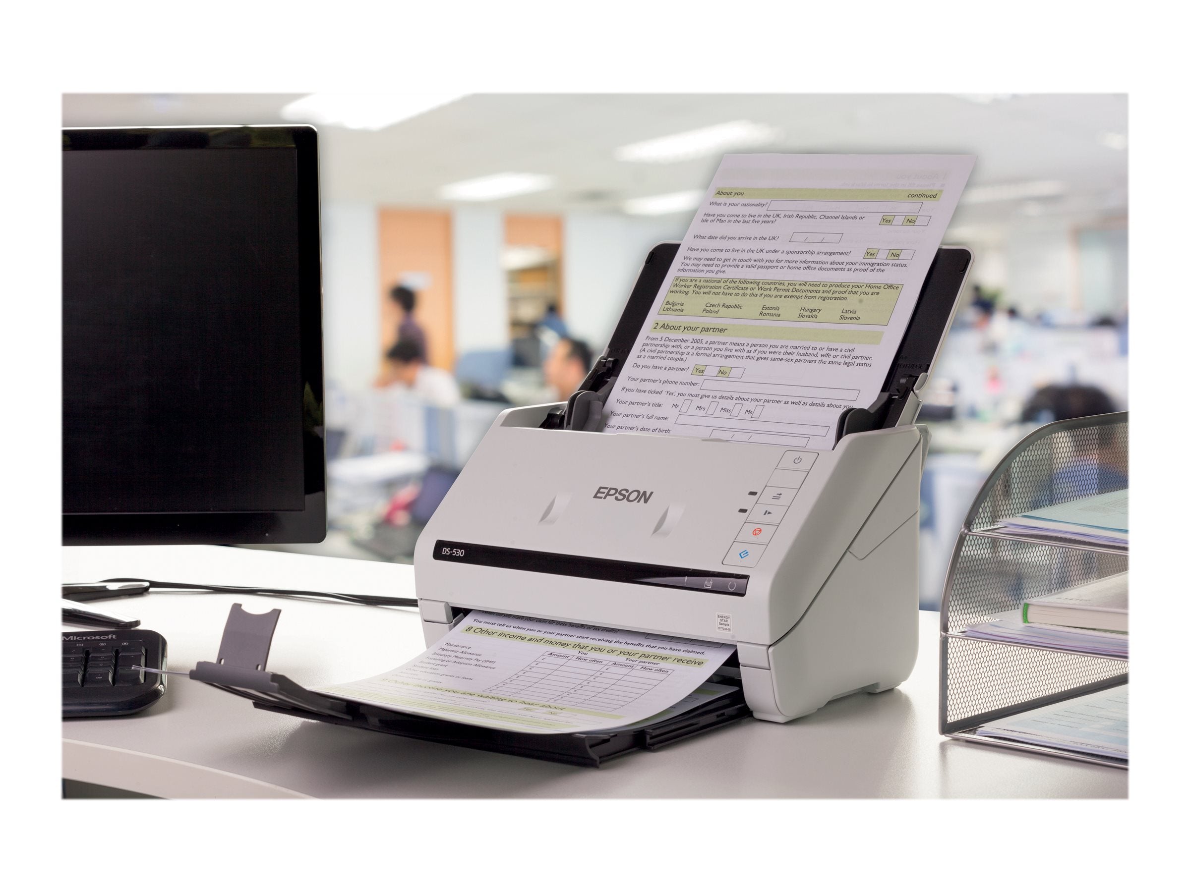EPSON WorkForce DS-770II Scanner Vorderansicht