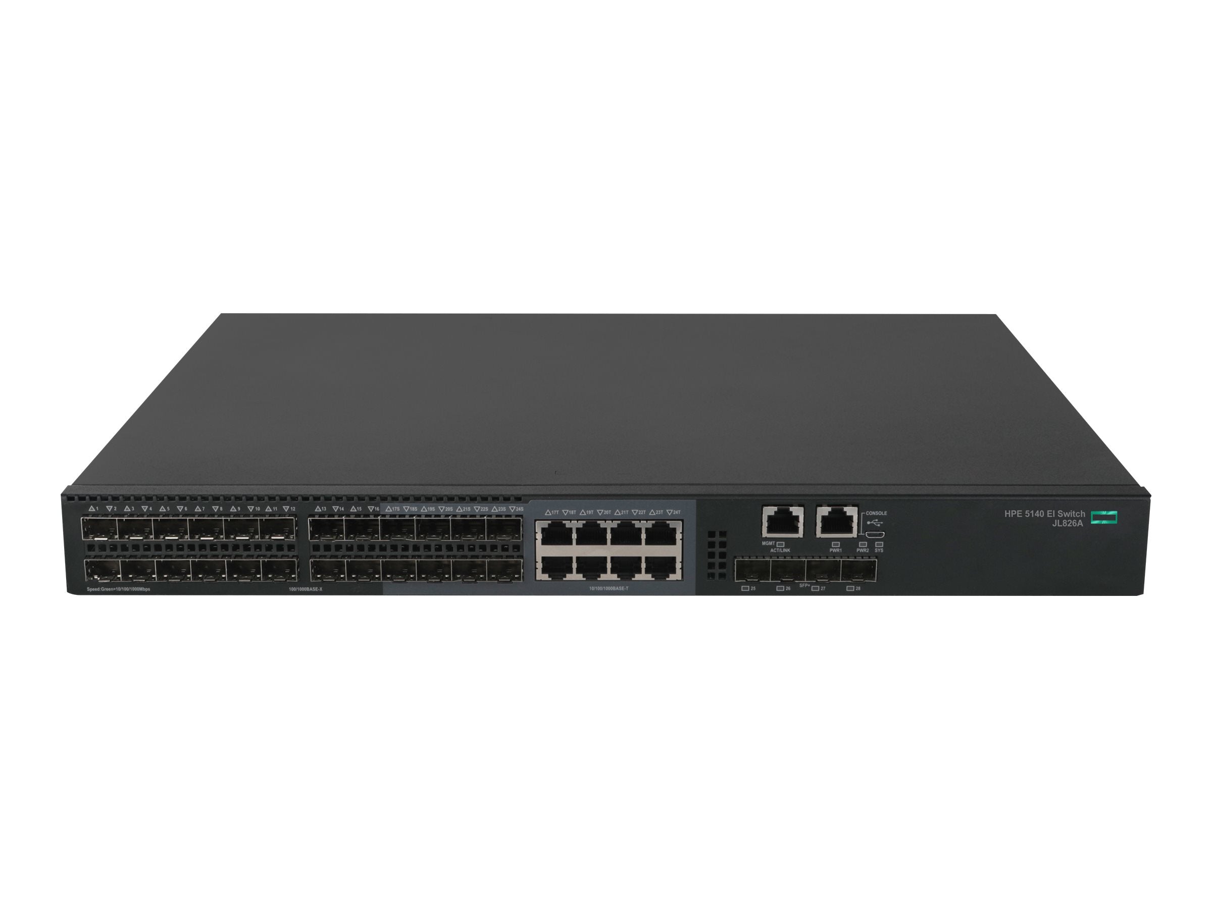 ARUBA HPE FlexNetwork 5140 EI Switch Vorderansicht
