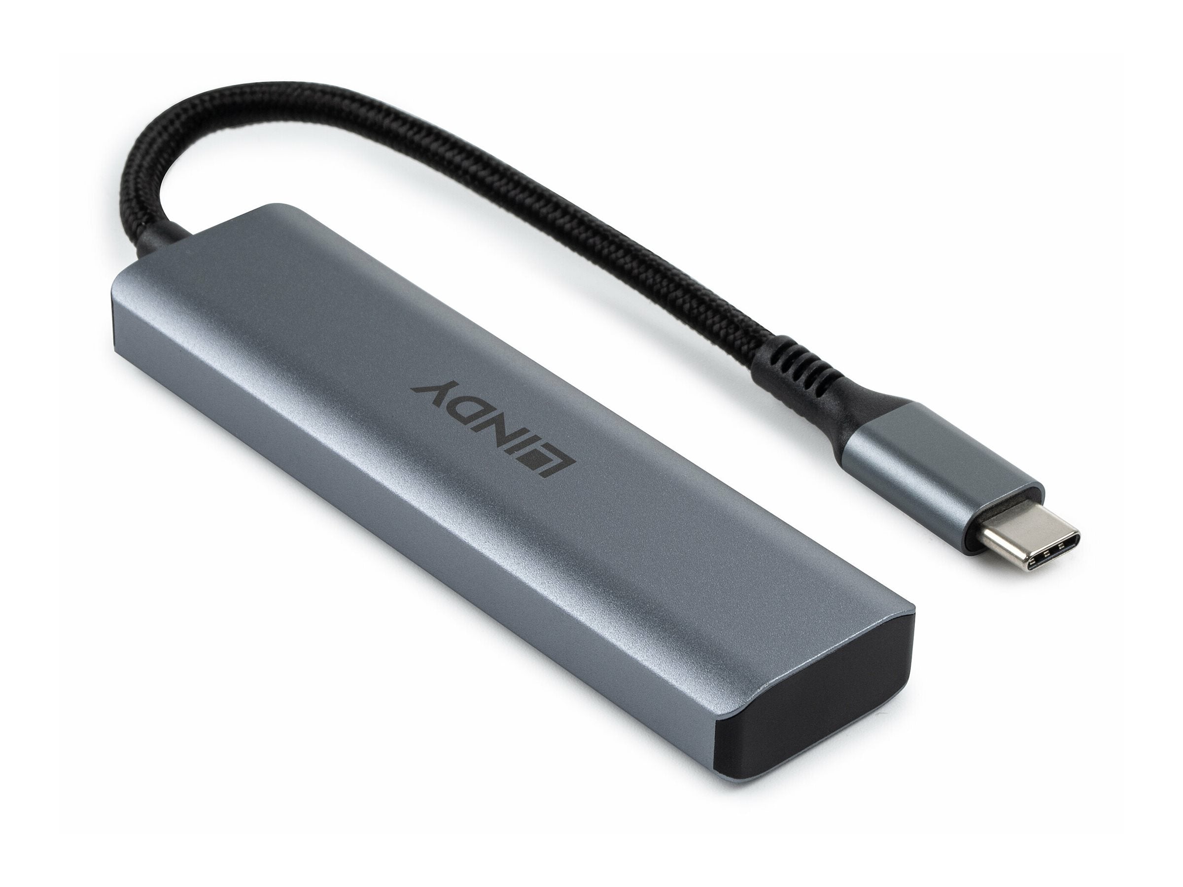 LINDY 4 Port USB 3.2 Gen 2 Typ C Hub Detailansicht