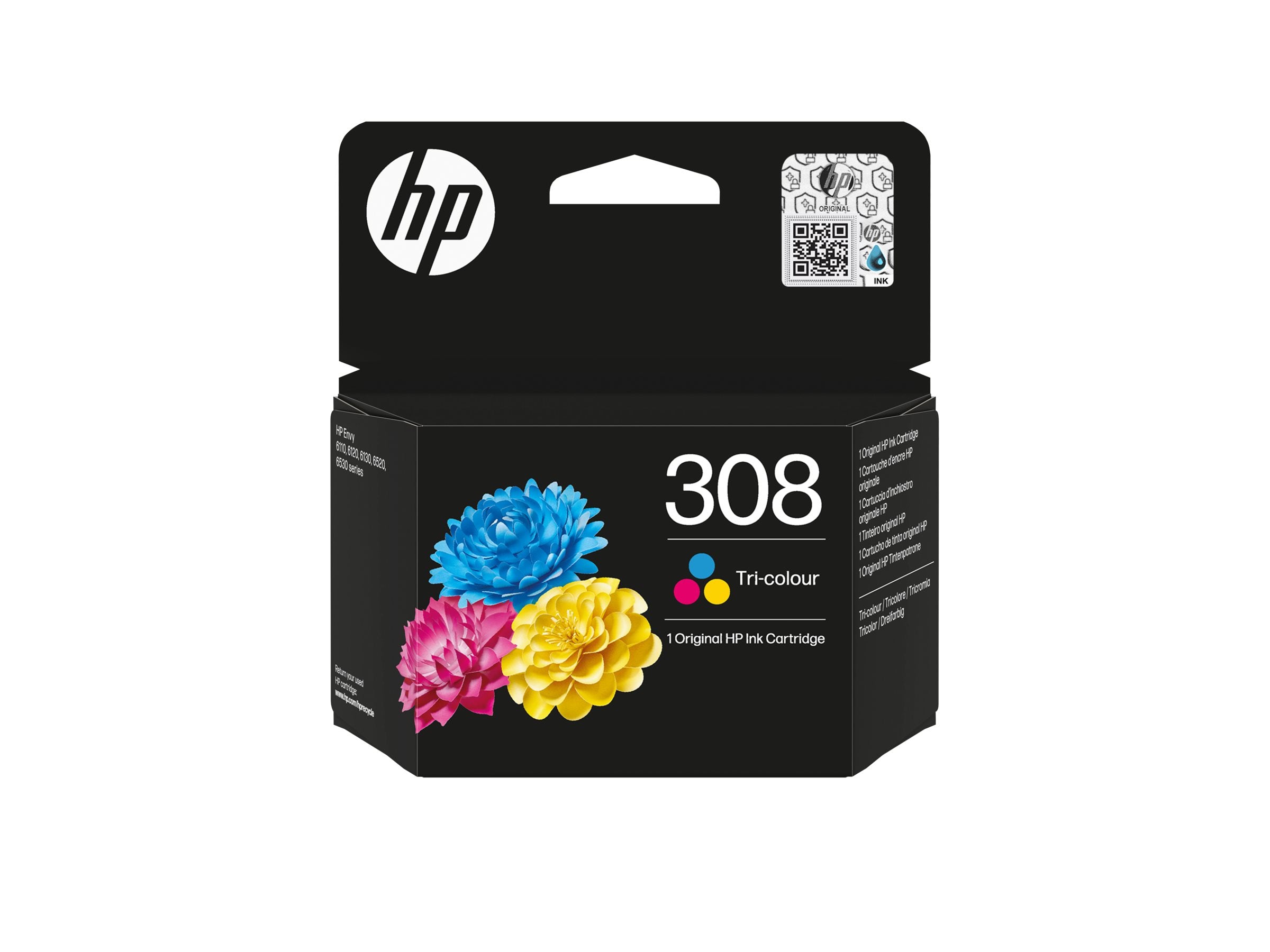 HP 308 Tri-color Original Ink Cartridge Detailansicht