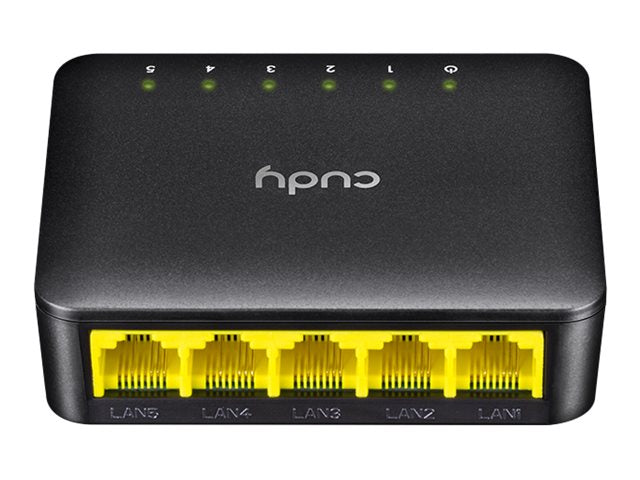 CUDY FS105D 5-Port 10/100 Desktop Switch Rückansicht