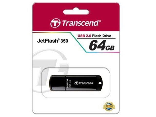 TRANSCEND 64GB USB Stick JETFLASH 350 Verpackung