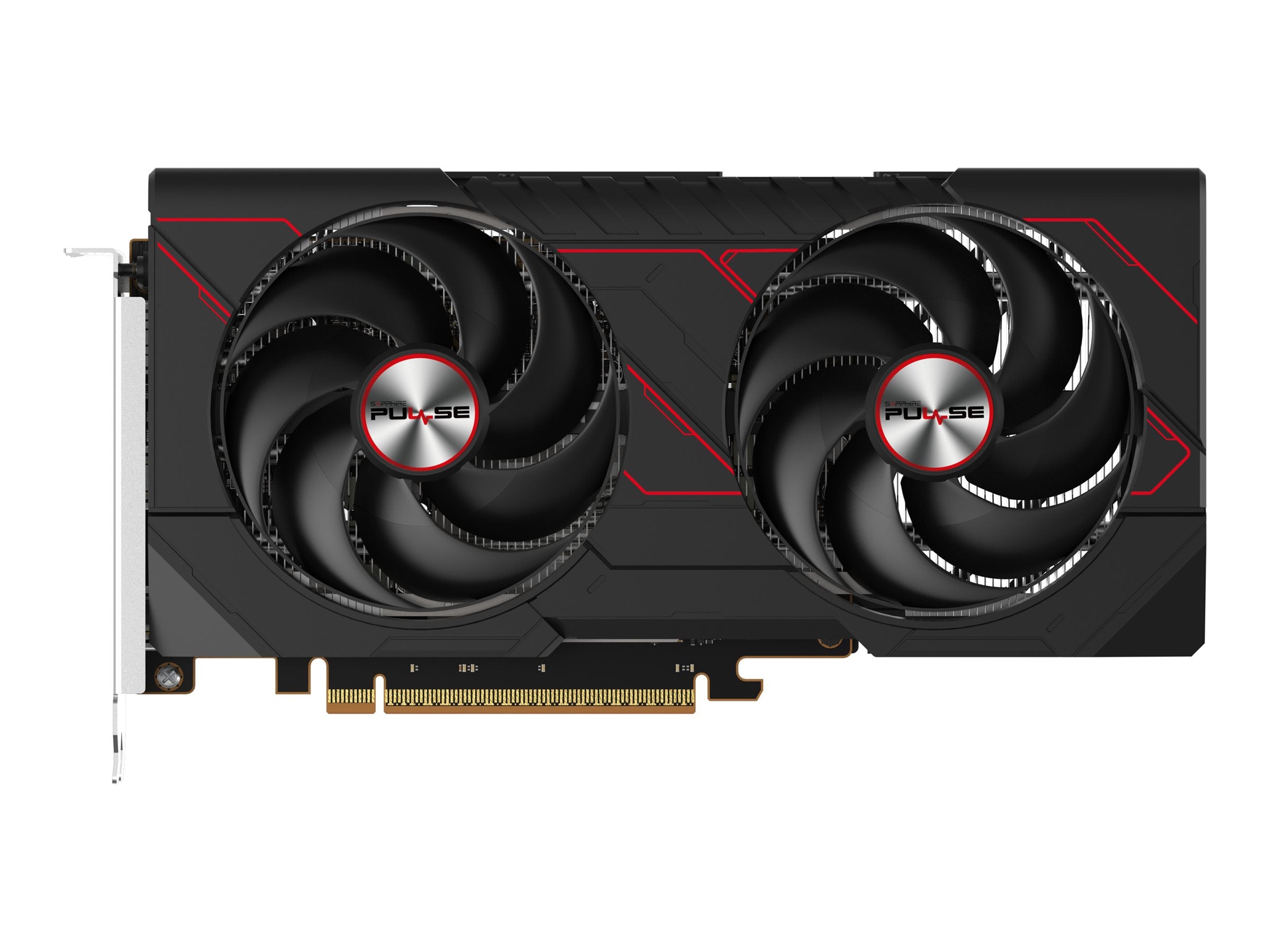 SAPPHIRE PULSE AMD RADEON RX 9060 XT GAMING OC 16GB DUAL HDMI / DP Vorderansicht