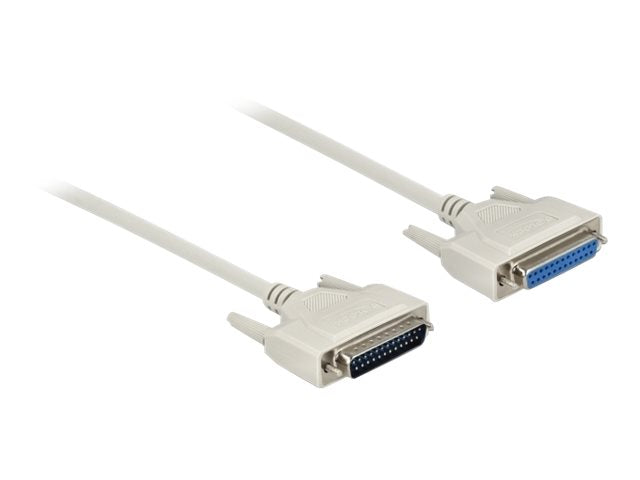 DELOCK Serielles Kabel D-Sub 25 Stecker zu Buchse 1m - Vorderansicht