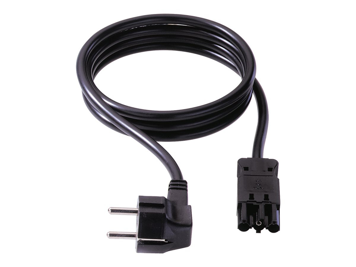 BACHMANN Gerätezuleitung Schutzkontakt/Gerätekupplung GST18-3 schwarz 5m - Vorderansicht