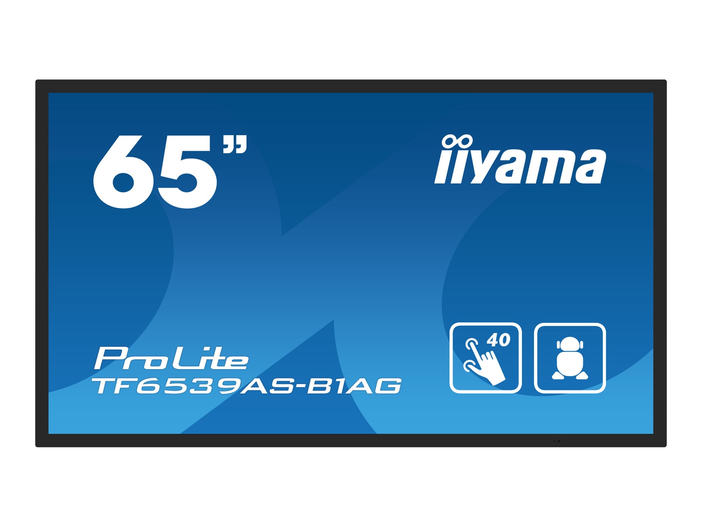 IIYAMA TF6539AS-B1AG 65 Zoll Touchscreen Vorderansicht