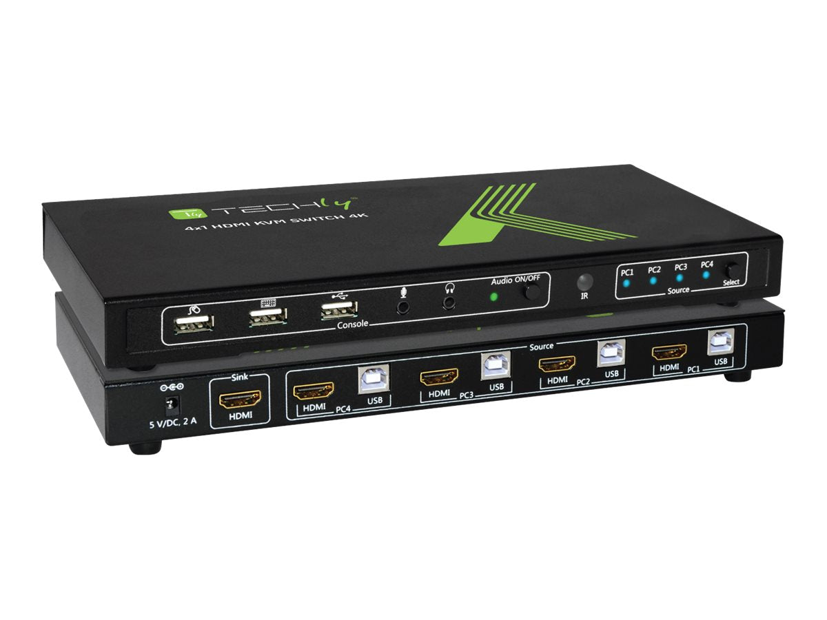 TECHLY USB HDMI KVM Switch 4X1 Detailansicht
