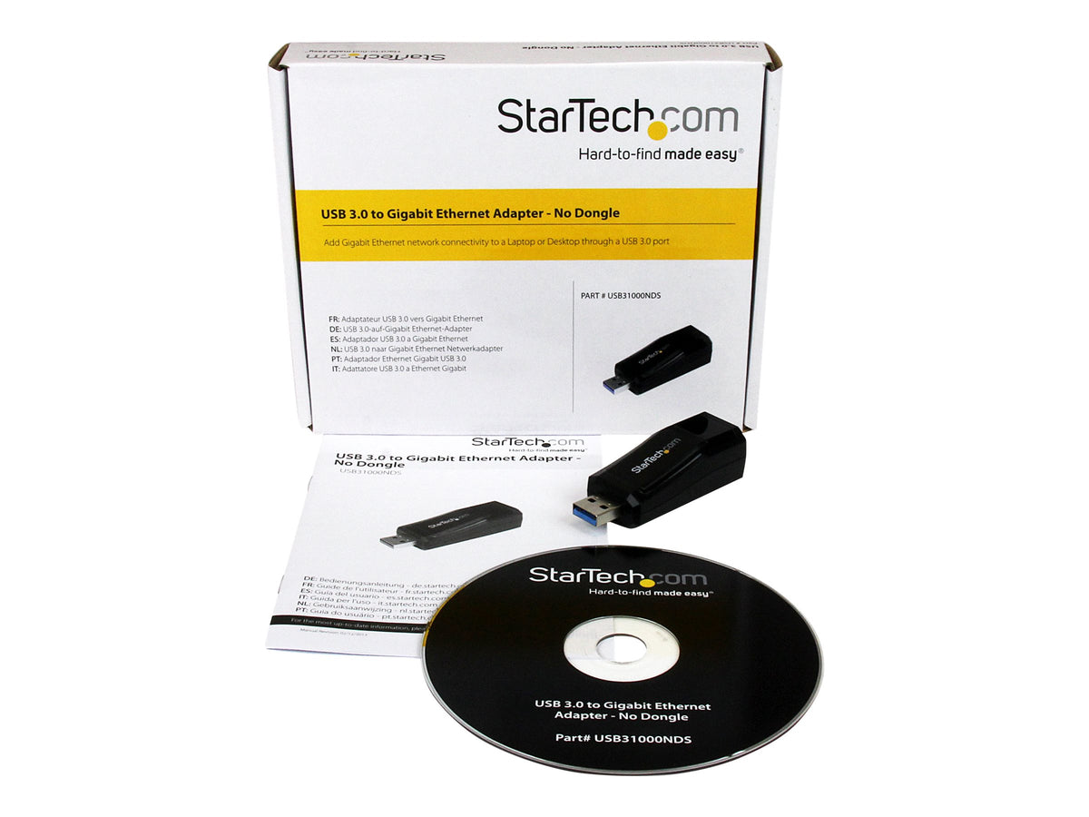STARTECH.COM USB 3.0 auf Gigabit Ethernet Lan Adapter - Schwarz