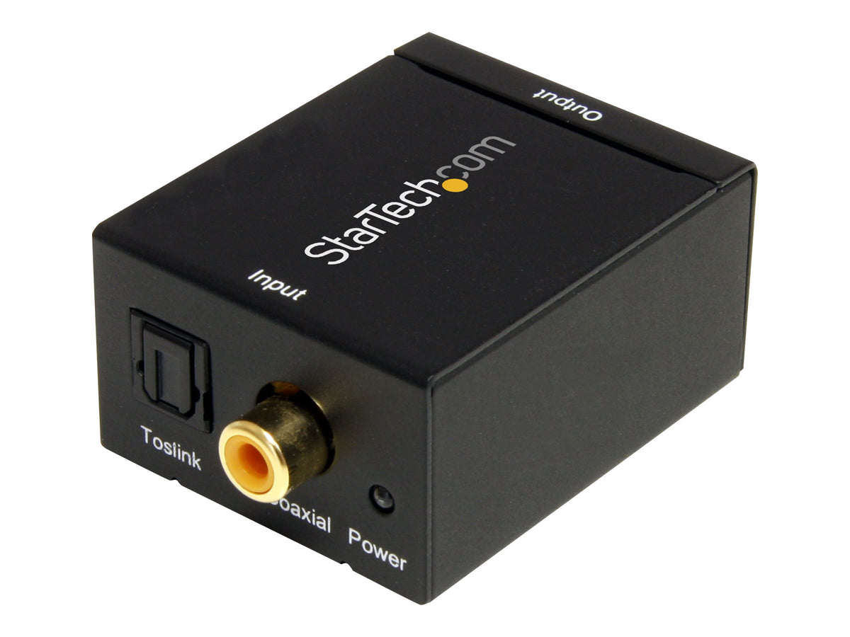 STARTECH.COM SPDIF Digital Koaxial und Toslink auf Stereo RCA Audio Konverter - Vorderansicht