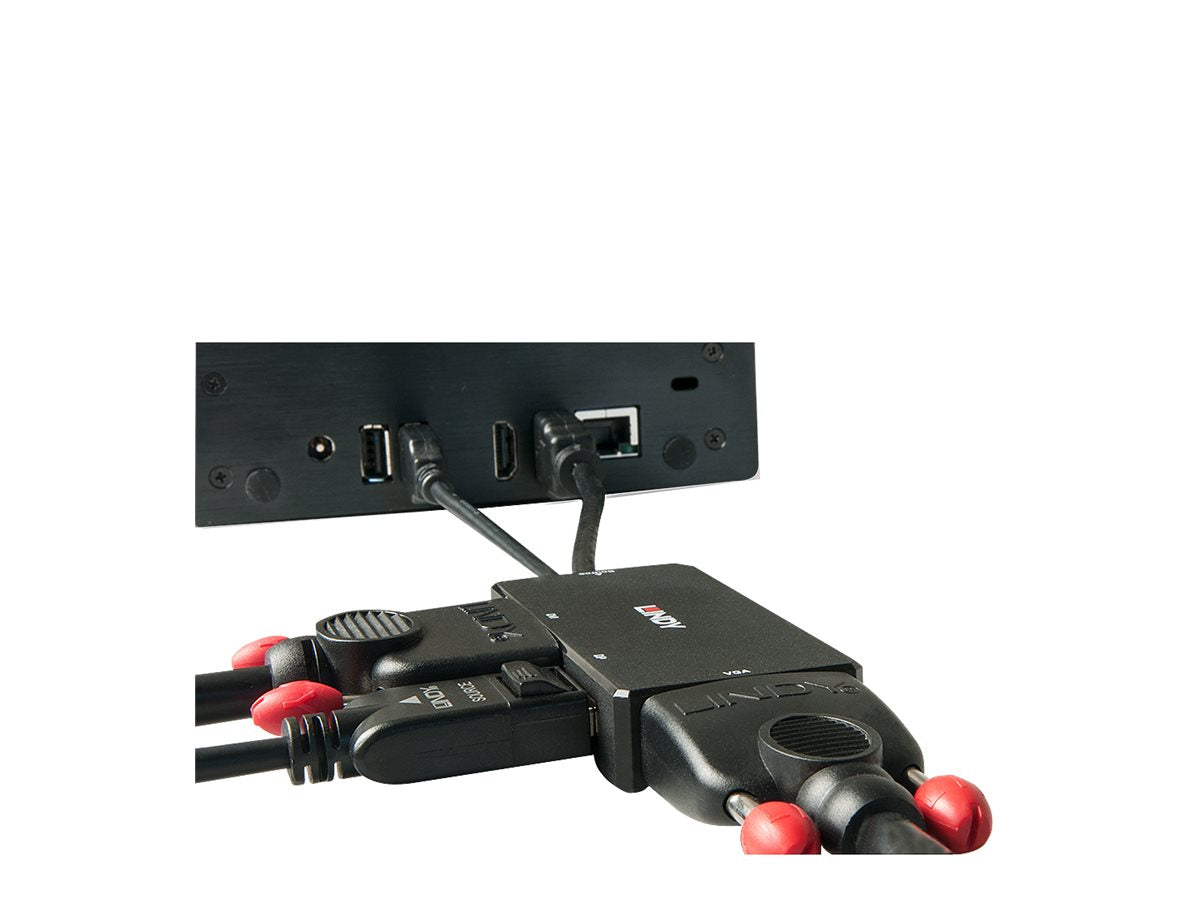 LINDY HDMI an DP/DVI/VGA Konverter Vorderansicht