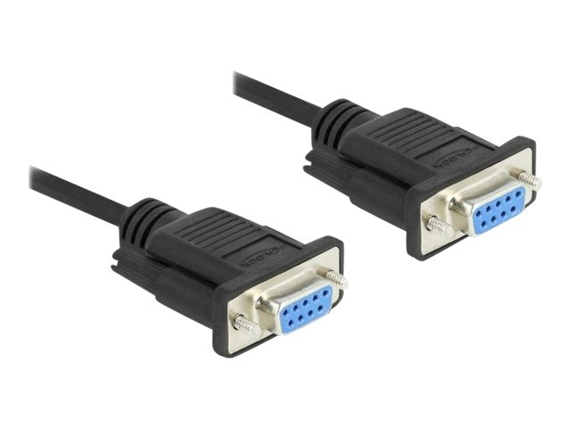 DELOCK Seriell Kabel RS-232 Sub-D9 Buchse zu Buchse 3m - Vorderansicht