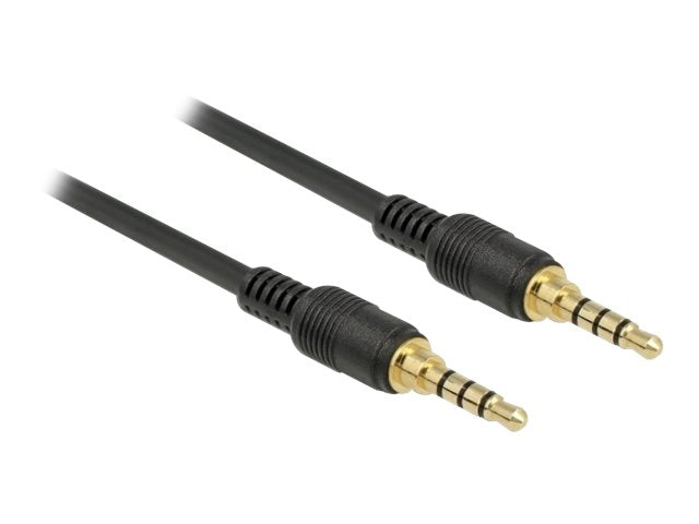 DELOCK Klinkenkabel 3,5 mm 4 Pin Stecker Verpackung