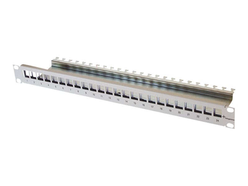 TELEGÄRTNER 48,26cm 19Zoll-Modulträger 1 HE nicht bestückt Vorderansicht