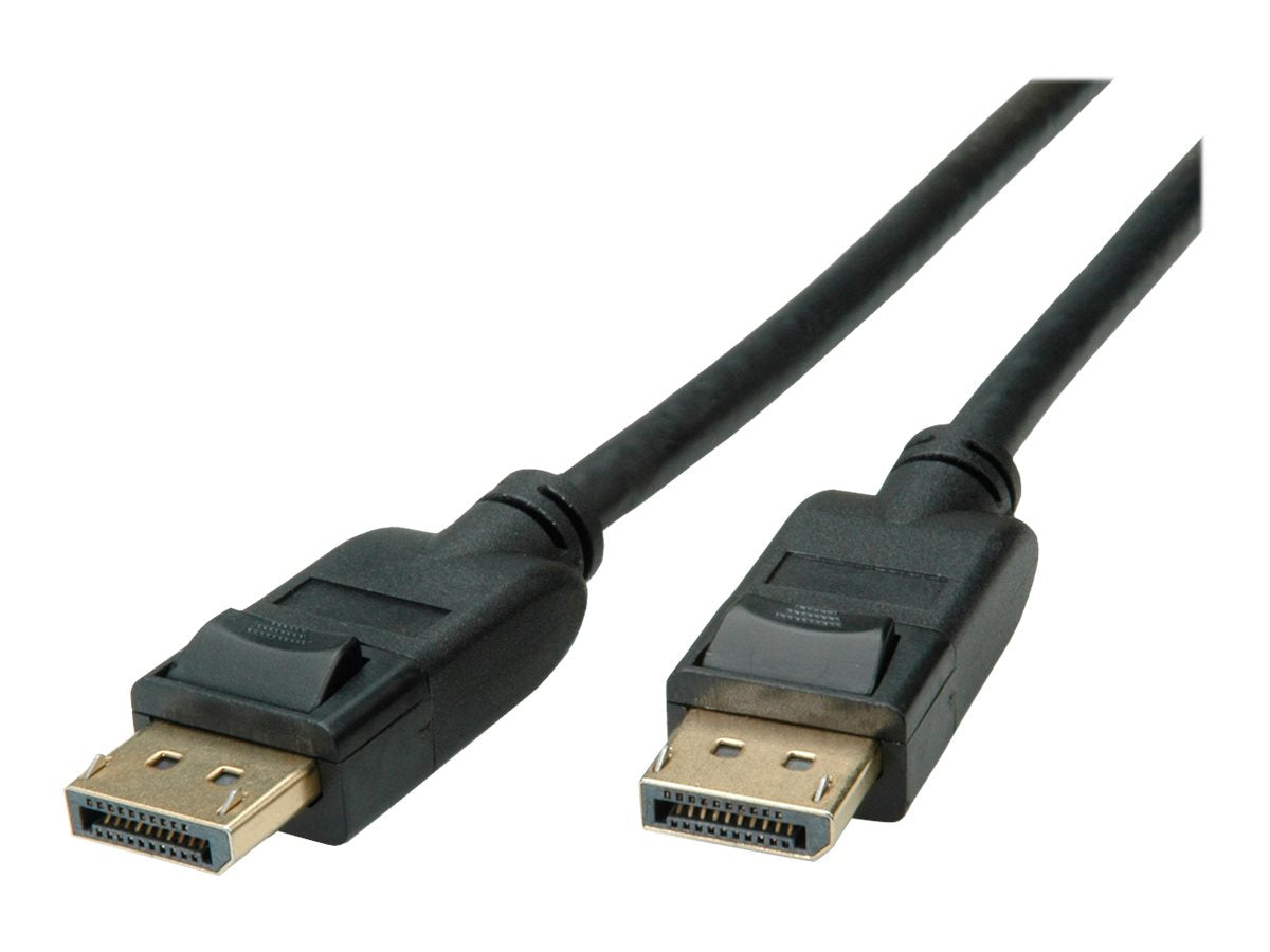 ROLINE DisplayPort Kabel v1.4 DP ST - ST schwarz 1,5m Vorderansicht