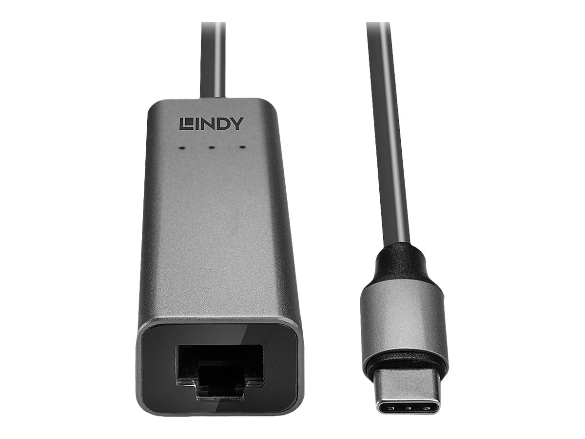LINDY USB 3.1 Typ C auf 2.5G Ethernet Ko Vorderansicht