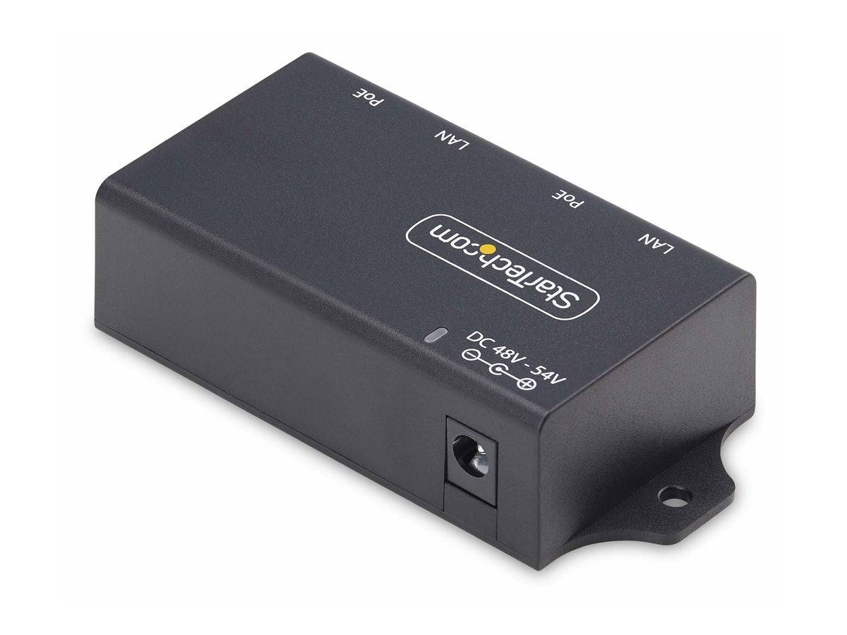 STARTECH.COM 2-Port PoE+ Injektor/Stromversorgung Gigabit PoE Adapter/PoE+ 802.3af/at PoE+ 30W Wandmontage PoE-Injektor