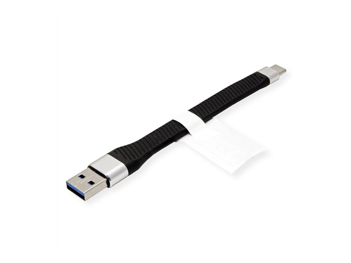 ROLINE USB 3.2 Gen 2 Silikonkabel C-A ST/ST 10Gbit/s Vorderansicht