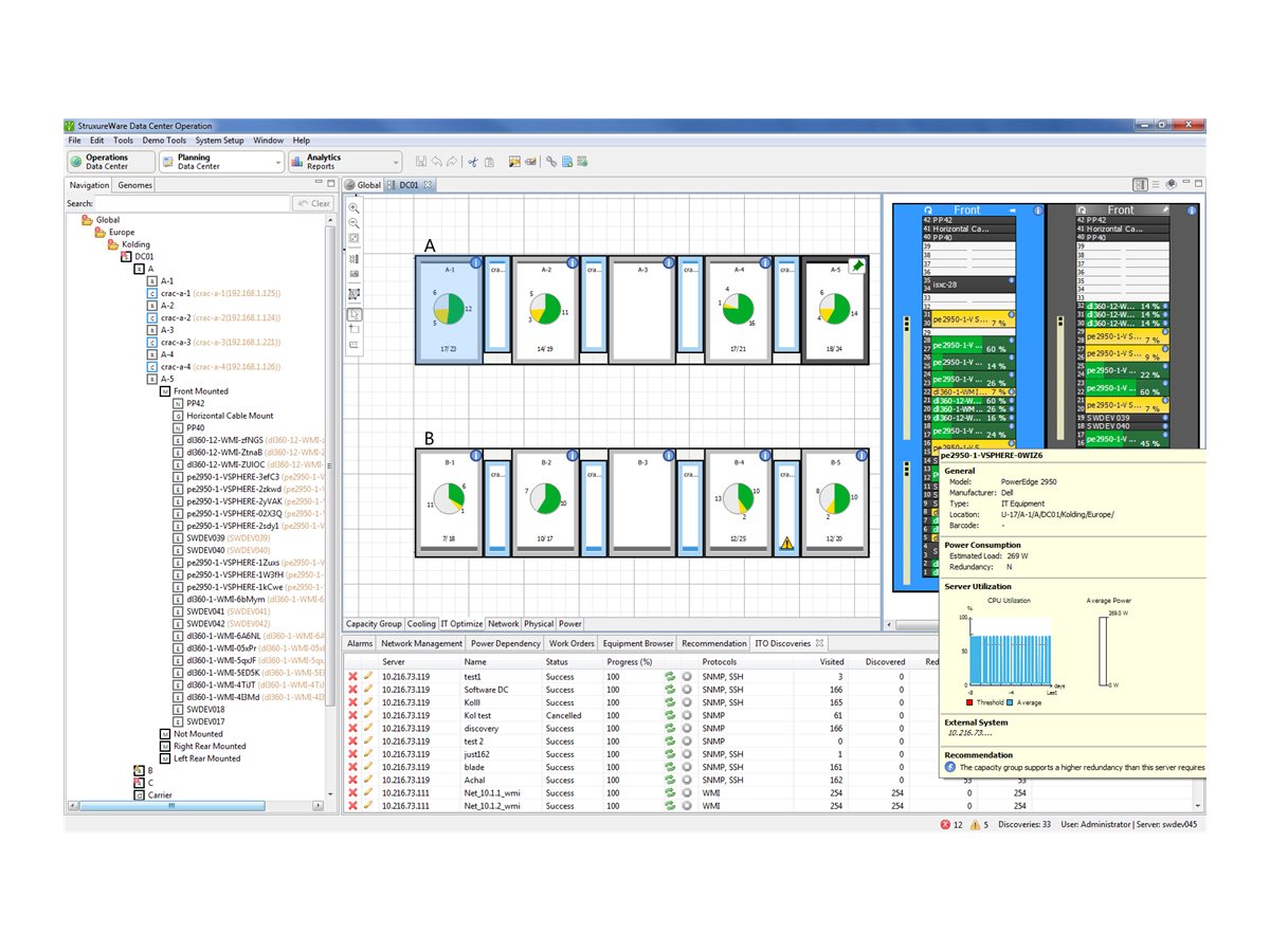 APC InfraStruXure Data Center Operation IT Optimize 10 Rack License - Vorderansicht