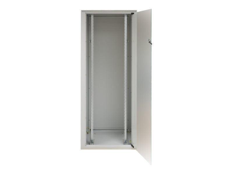 EFB 48.26cm 19 Zoll Elektronik Netzwerkschrank 42HE Detailansicht der Glastür