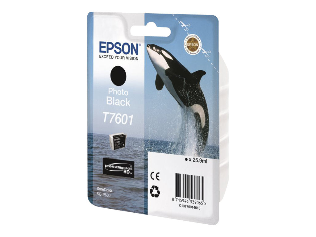 EPSON T7601 Tintenpatrone photo schwarz Verpackung