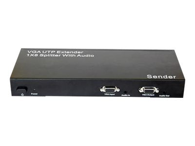 TECHLY Extender Splitter Video Audio 8Port Vorderansicht
