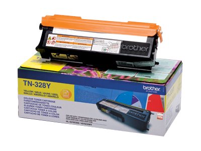 BROTHER TN-328 Toner gelb Seitenansicht