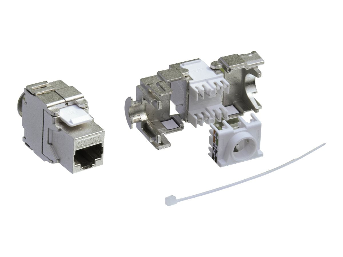 VALUE Kat.6A Class EA Keystone RJ-45 geschirmt werkzeuglos - Vorderansicht