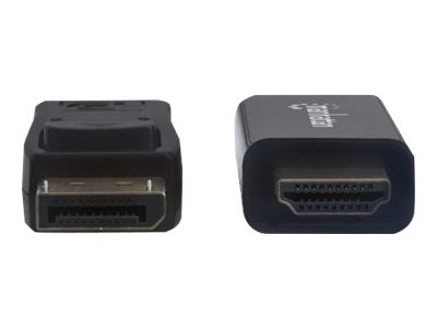 MANHATTAN 4K60Hz DisplayPort auf HDMI-Kabel DisplayPort-Stecker auf HDMI-Stecker 1 m schwarz