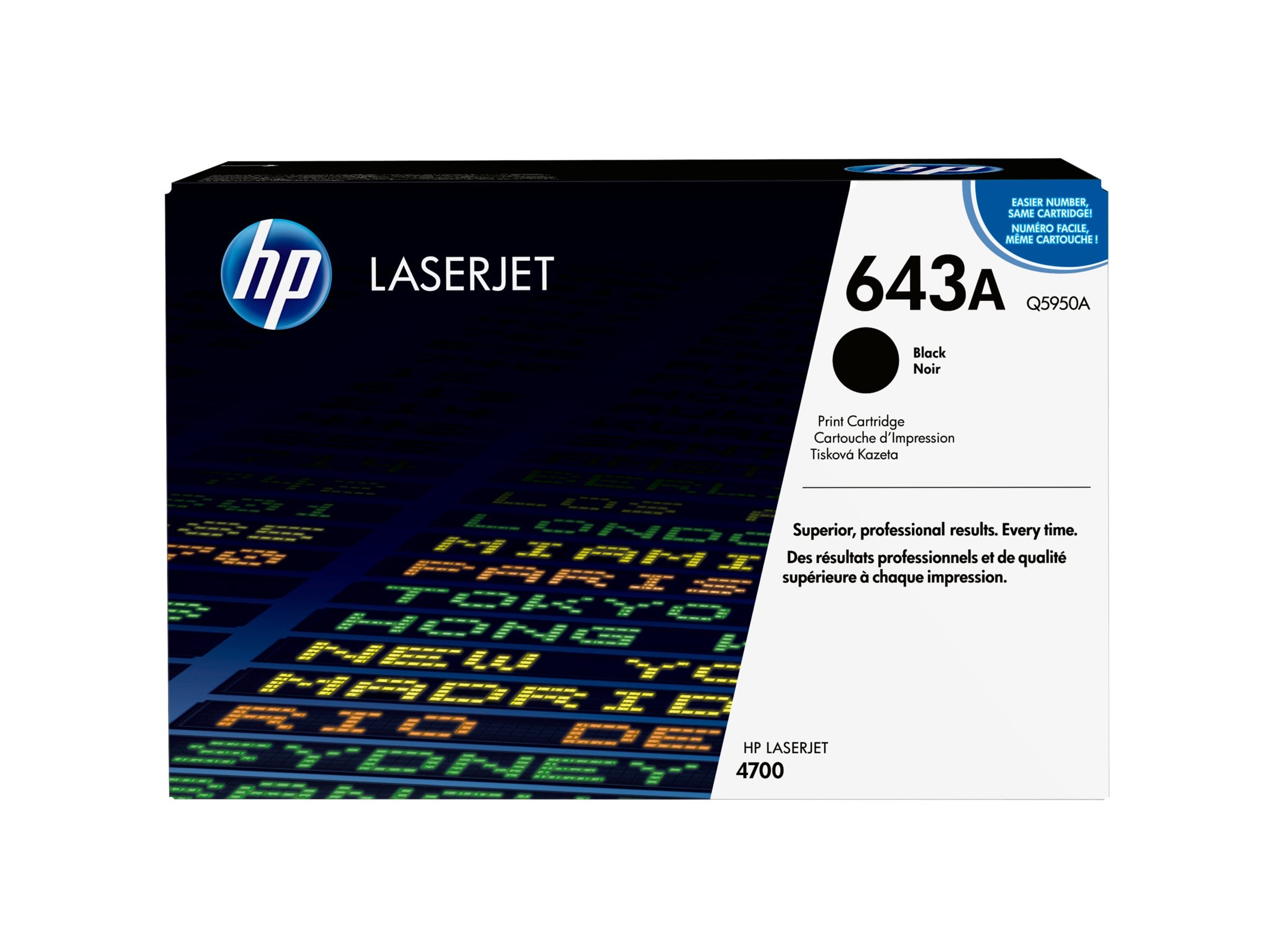 HP 643A Tonerpatrone Q5050A schwarz Verpackung