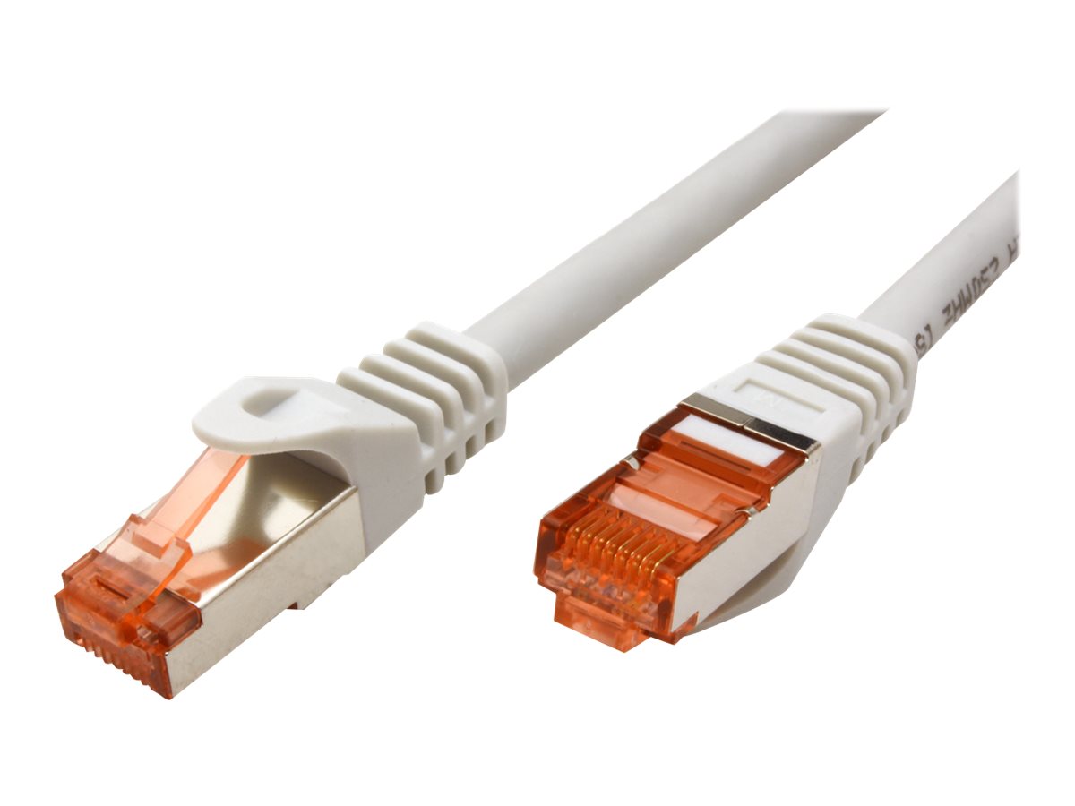 ROLINE Patchkabel Kat.6 S/FTP PiMF 2m grau - Vorderansicht