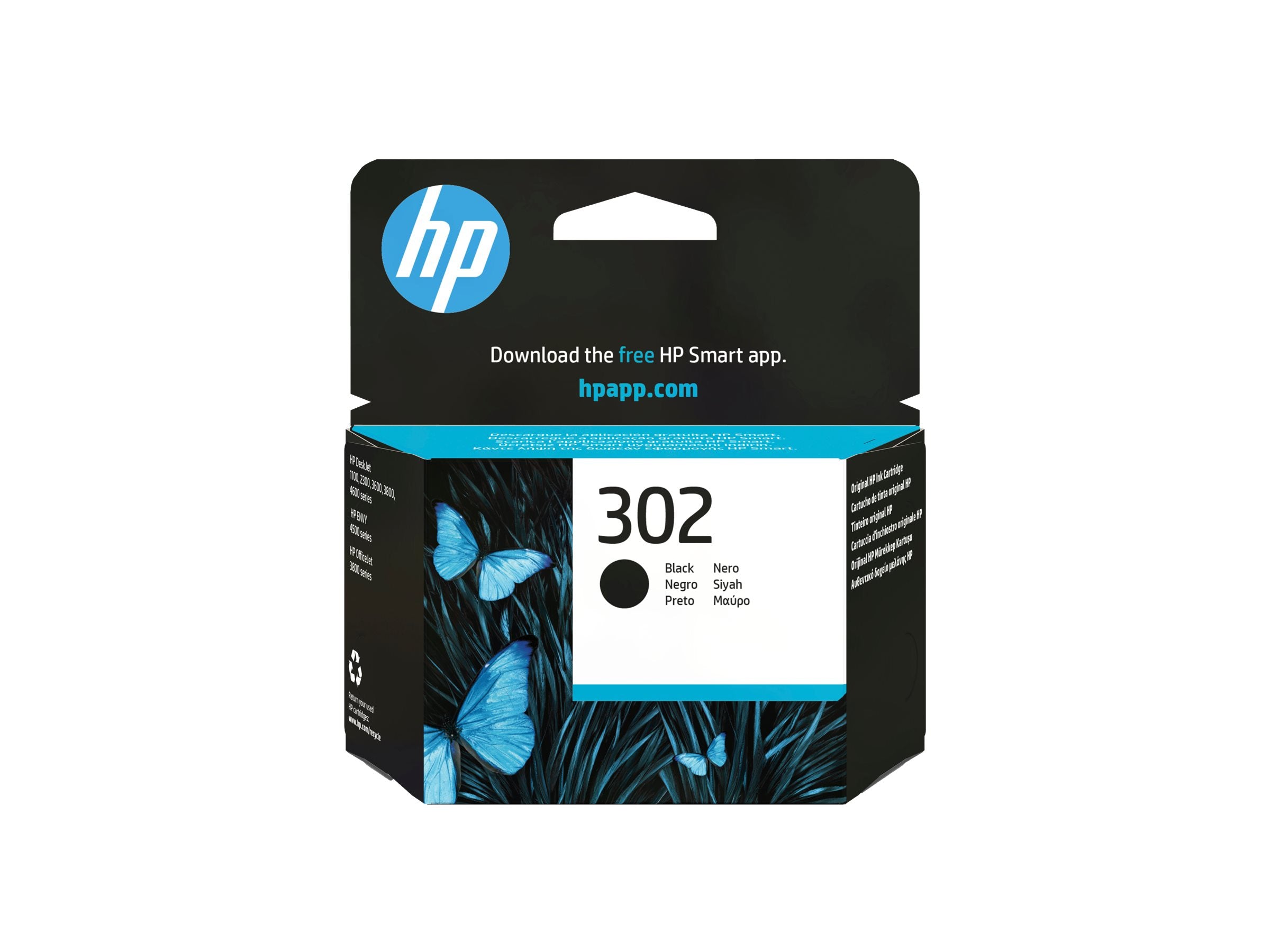HP 302 original Ink cartridge F6U66AE UUS black - Detailansicht