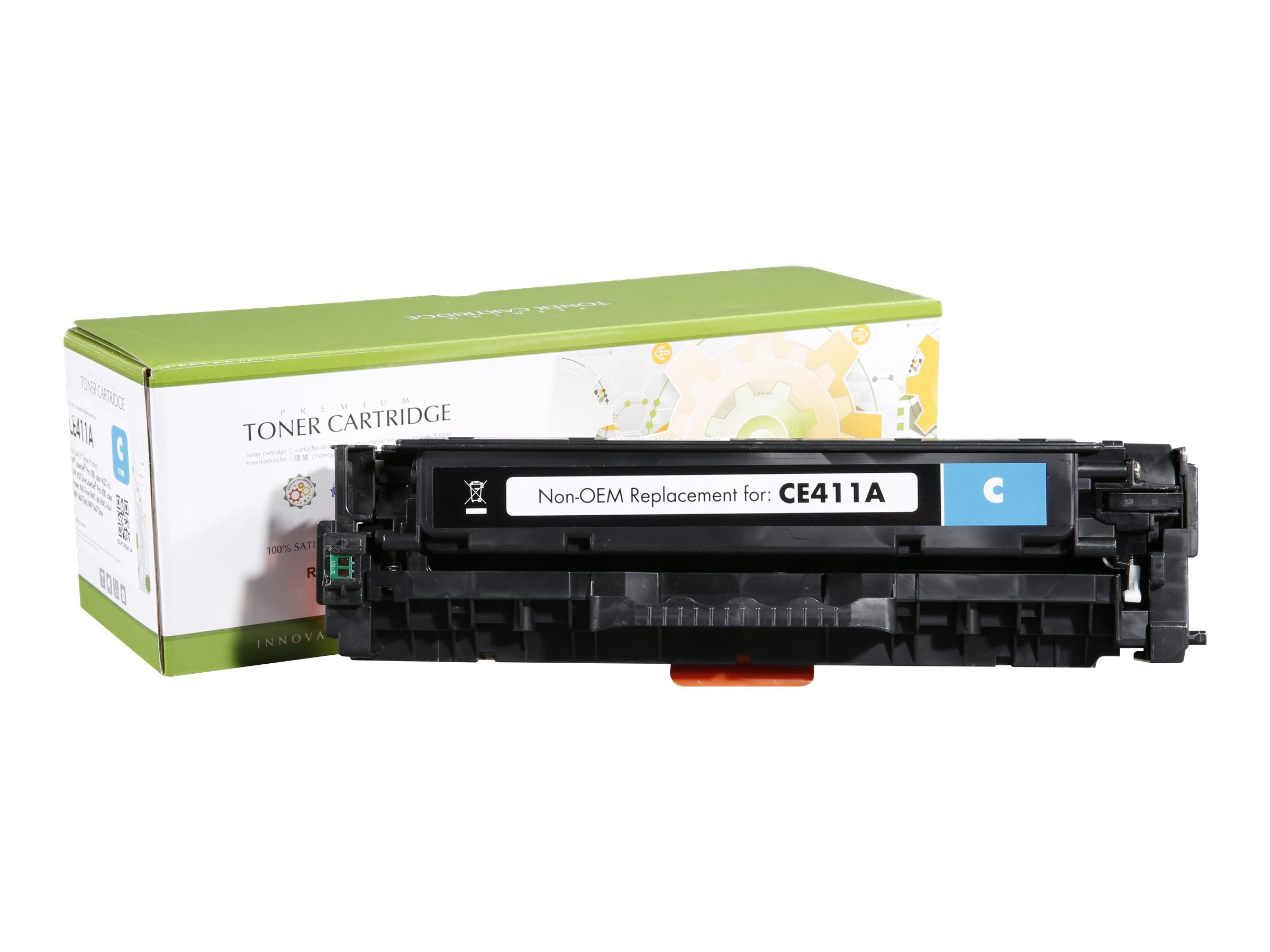 STATIC Tonerpatrone HP CE411A cyan Vorderansicht