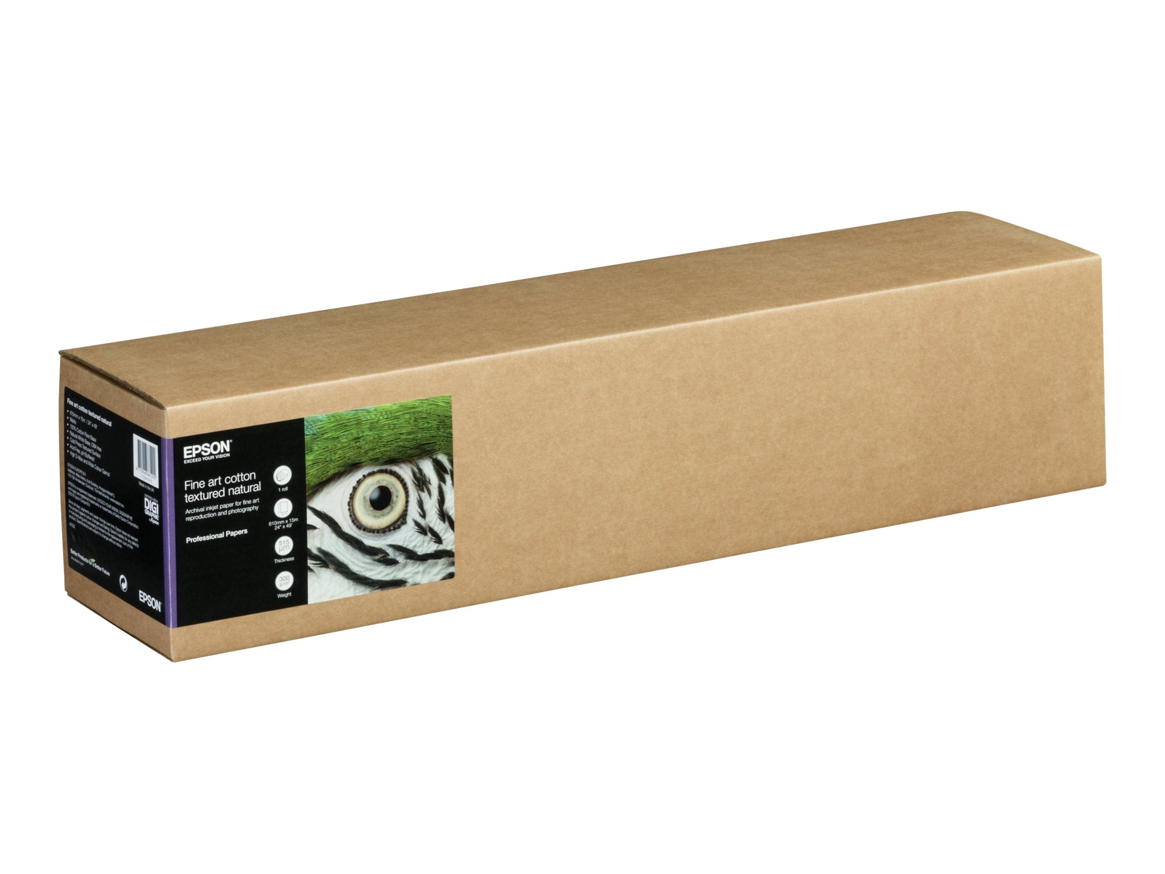 EPSON Fine Art Cotton Textured Natural 24 inch x 15m - Vorderansicht