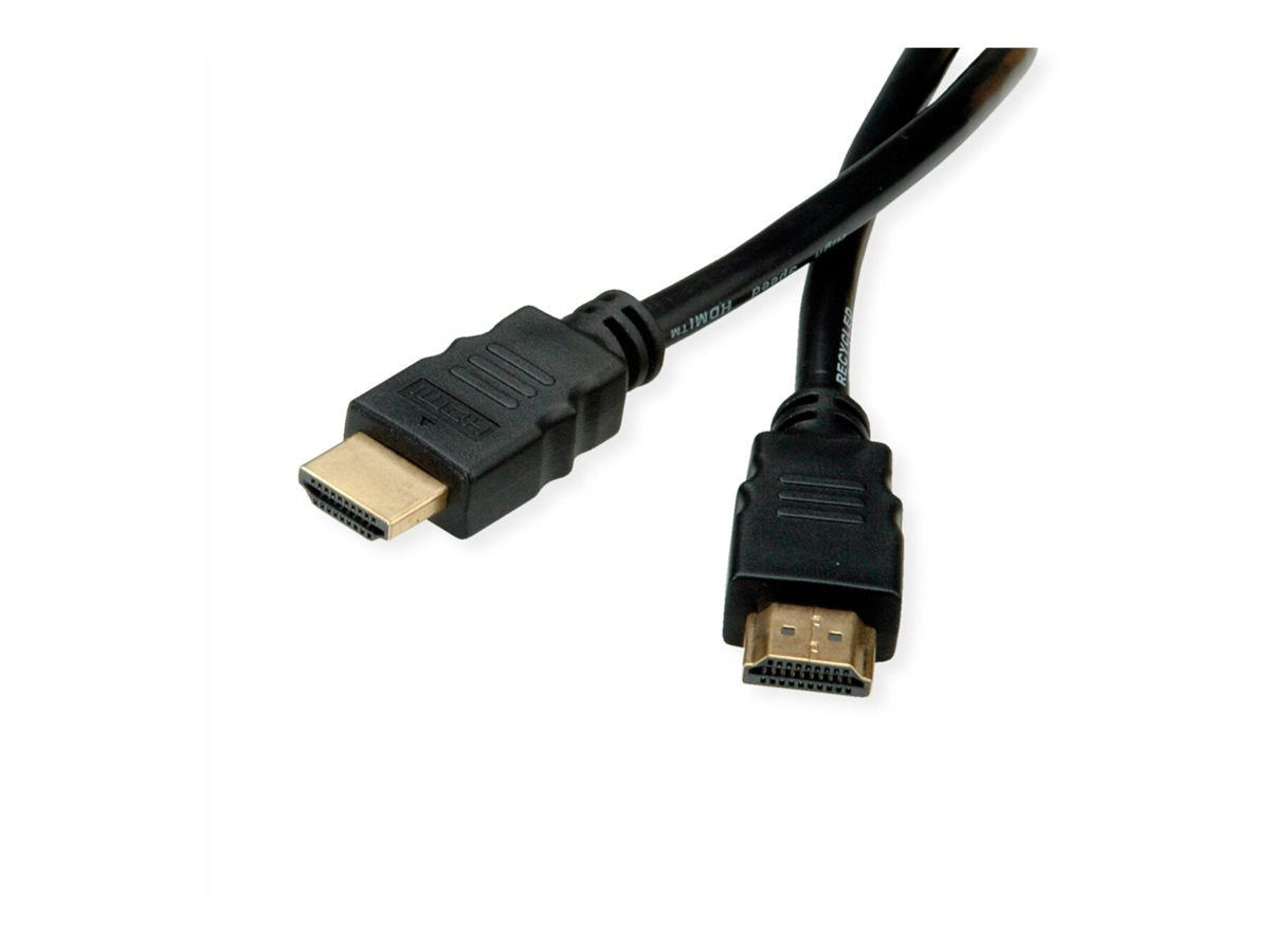 ROLINE RM 8K HDMI Ultra HD Kabel mit Ethernet ST/ST schwarz 3m - Vorderansicht