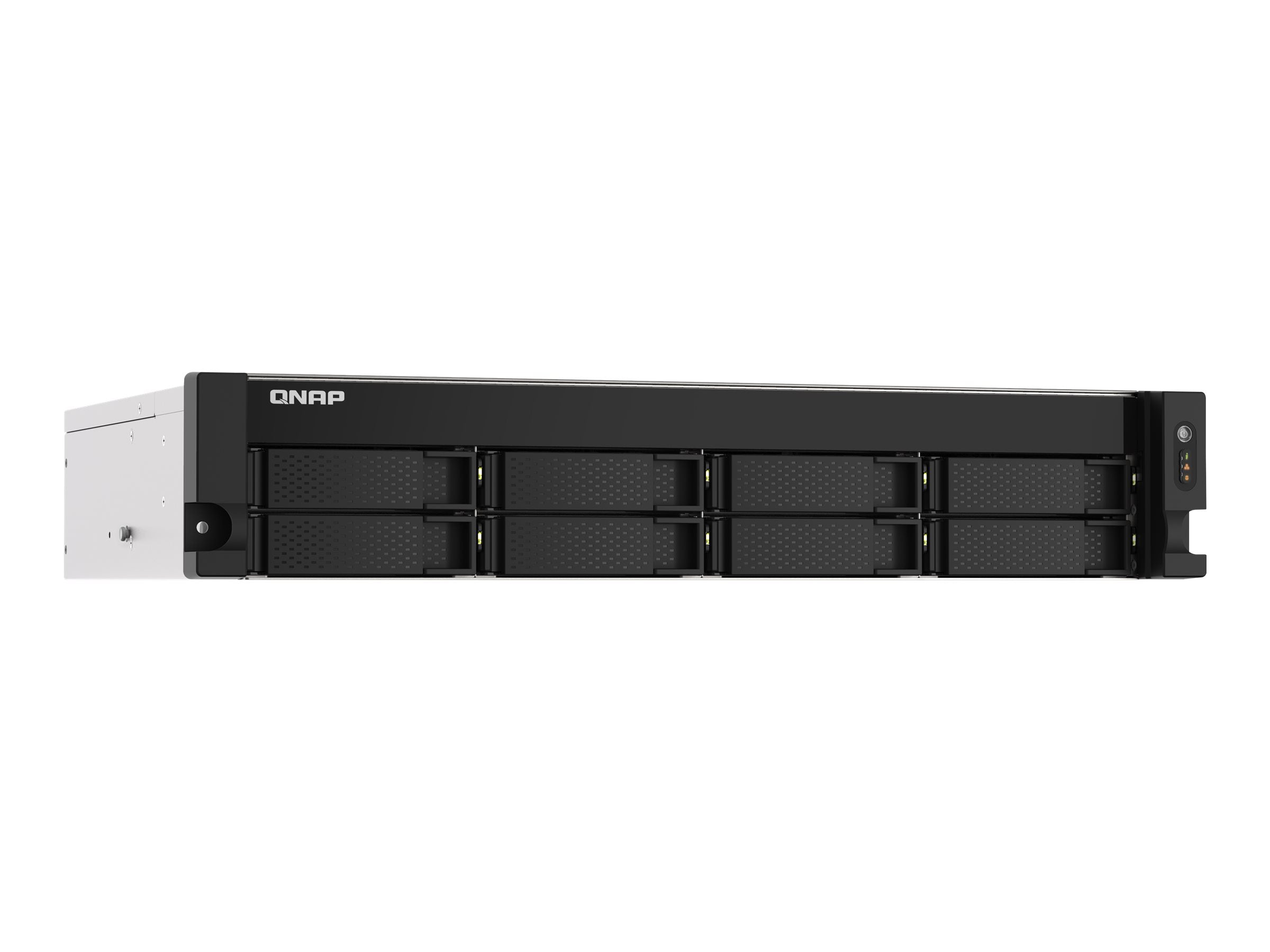 QNAP 8-Bay-Rackmontage-NAS Vorderansicht