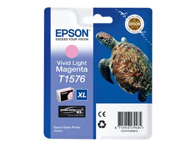 EPSON T1576 Tintenpatrone Vivid Light Magenta im Blister